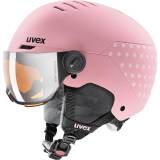 Kask Uvex Rocket Jr visor S2/pink confetti mat