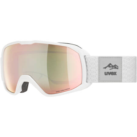 Gogle Uvex xcitd CV white mat-mirror rose