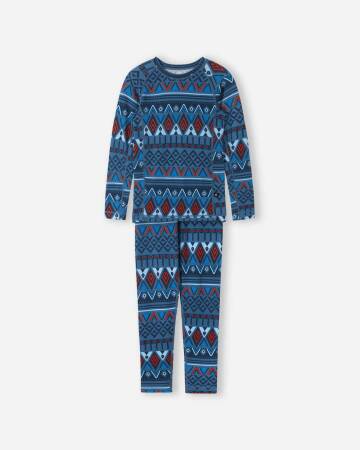 Bielizna Reima Wool Taitoa blue ocean