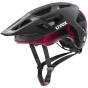 Kask rowerowy UVEX React MIPS black-ruby red matt