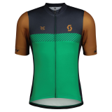 Koszulka Scott Jersey Men RC Team SS bread brown/amazon green