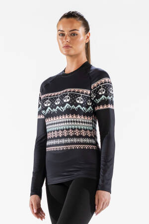 Bielizna SURFANIC COZY LIMITED EDITION CREW NECK/Black Fairisle